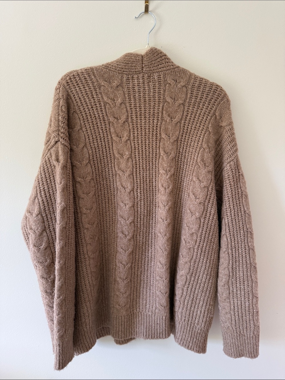 Universal Thread Taupe Cable Knit Button Front Cardigan - Picture 5 of 5